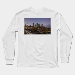 The Melbourne skyline from Princess Bridge, Victoria, Australia. Long Sleeve T-Shirt